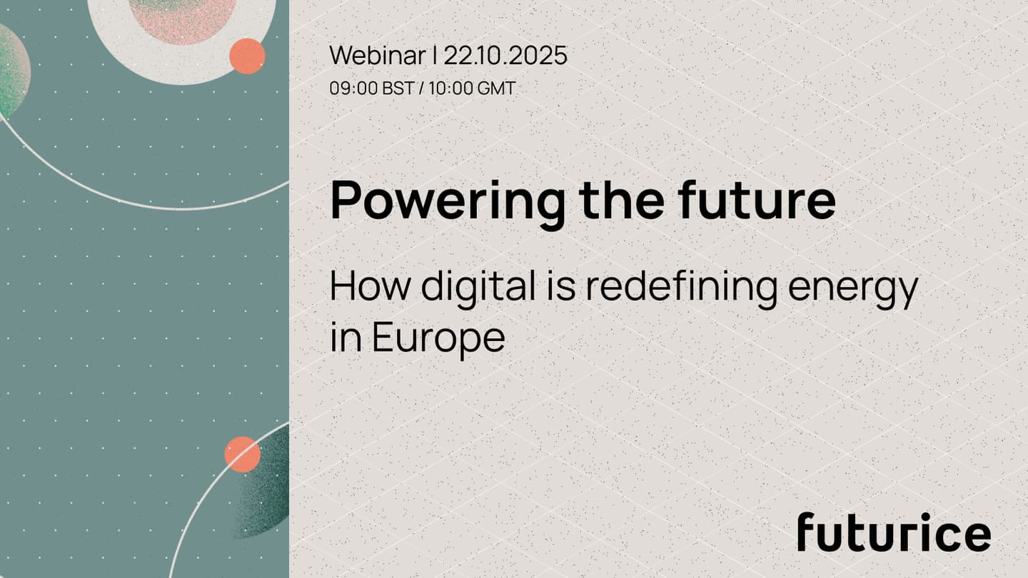Webinar announcement for "Delivering real change: What it takes to digitally accelerate the energy transition" on 22.10.2025.